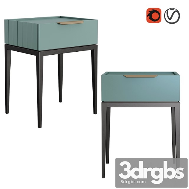 Dantone home bedside table metropolitan - thumbnail 1