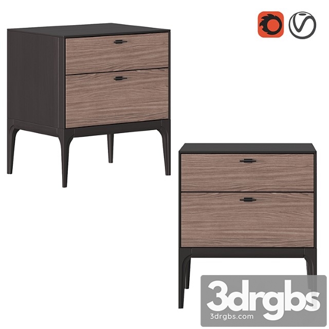 Dantone home bedside table verona 2 3dsmax Download - thumbnail 1