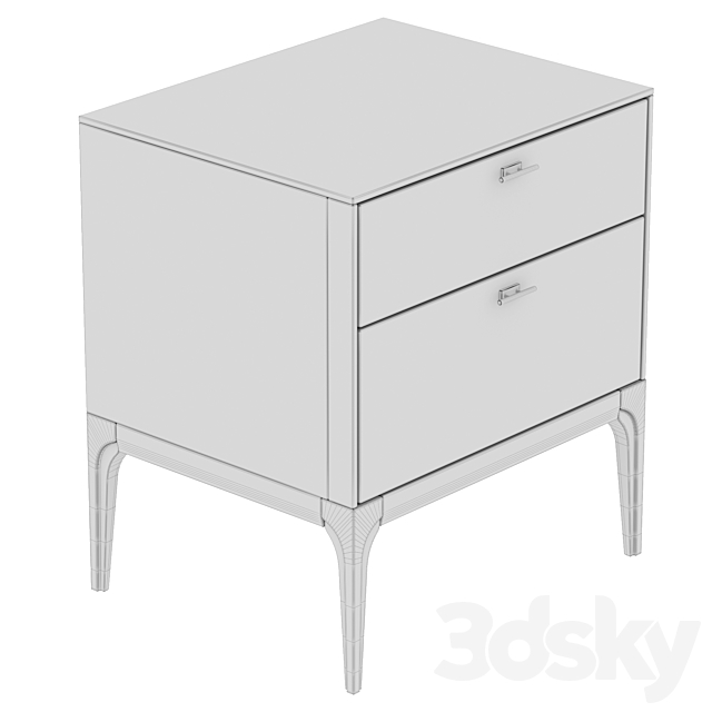 Dantone Home Bedside table Verona 3DS Max Model - thumbnail 3