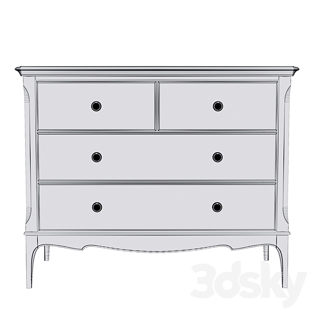 Dantone Home chest of drawers Venice 3DS Max Model - thumbnail 3