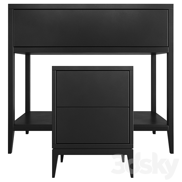 Dantone Home Console _ Nightstand Austin 3DS Max Model - thumbnail 2