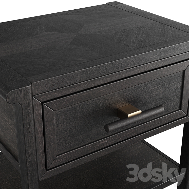 Dantone Home Contempo bedside table 3DS Max Model - thumbnail 2