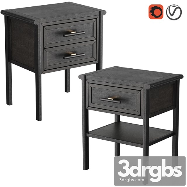 Dantone home contempo bedside table - thumbnail 1