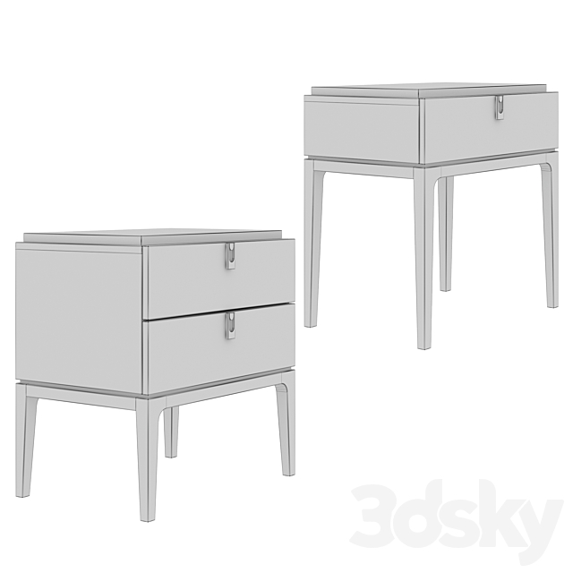 Dantone Home Glamor Bedside table 3DSMax File - thumbnail 3