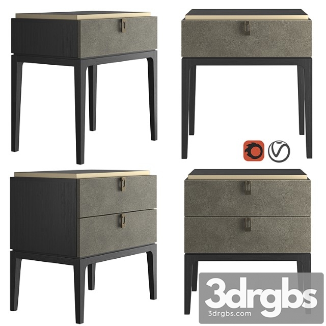 Dantone home glamor bedside table - thumbnail 1