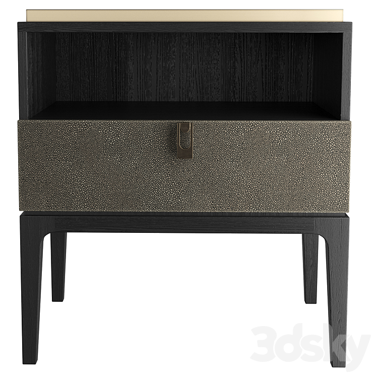 Dantone Home Glamour Bedside Table 3DS Max - thumbnail 2