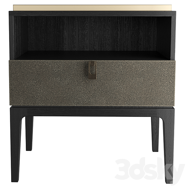 Dantone Home Glamour Bedside Table 3DSMax File - thumbnail 2