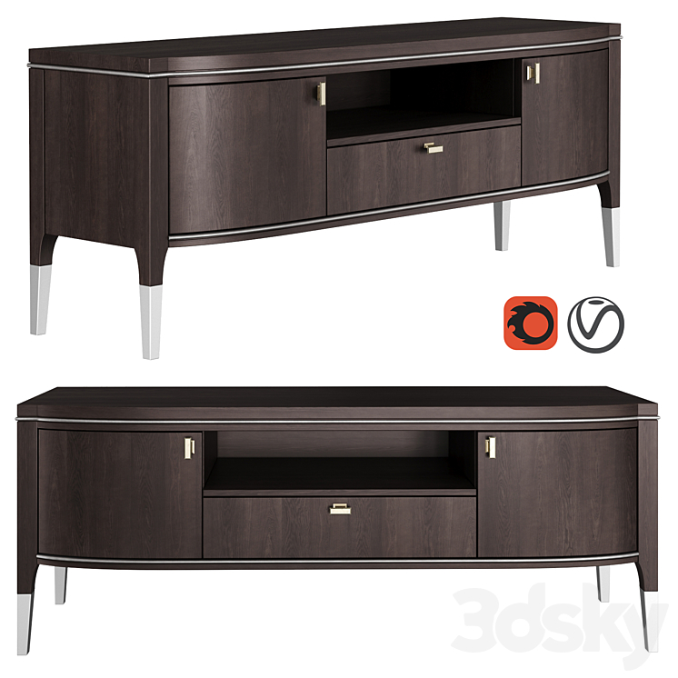 Dantone Home Grand TV Stand 3DS Max - thumbnail 1