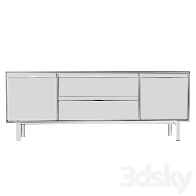 Dantone Home JP Line 6.0 Chest of drawers 3DS Max Model - thumbnail 3