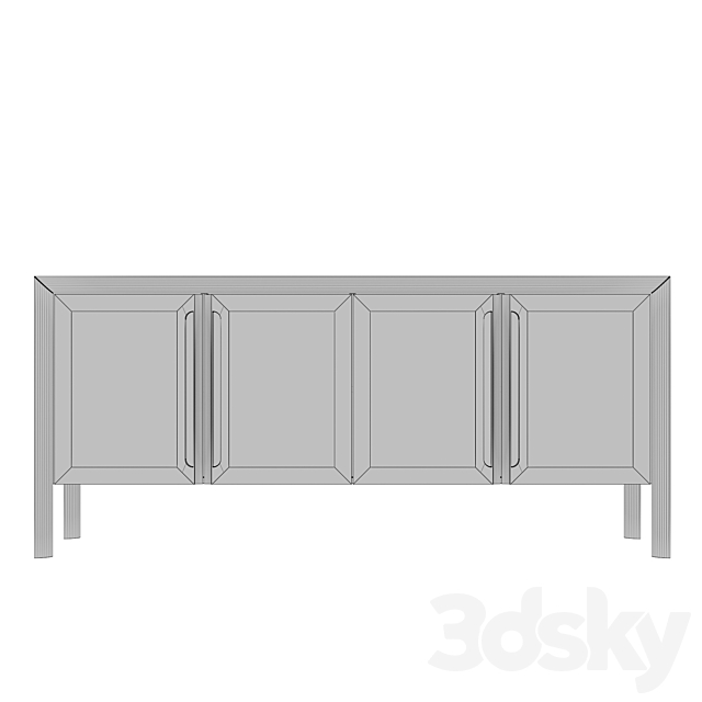 Dantone Home Square Media Console 3DSMax File - thumbnail 3