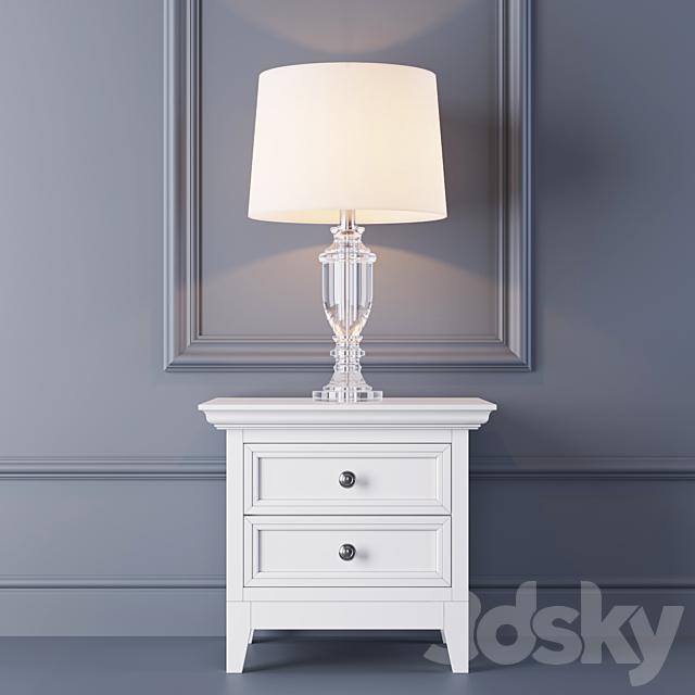 Dantone. Table lamp TCY0031 and dresser 3DSMax File - thumbnail 1