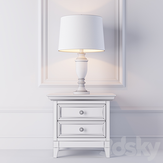 Dantone. Table lamp TCY0031 and dresser 3DSMax File - thumbnail 2