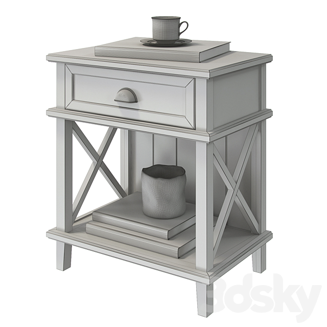 dantonehome Pedestal Bedside Cambridge 3ds Max - thumbnail 3