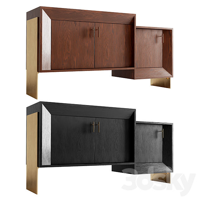 Davana credenza by Kelly Wearstler (4 Materials) 3DSMax File - thumbnail 3