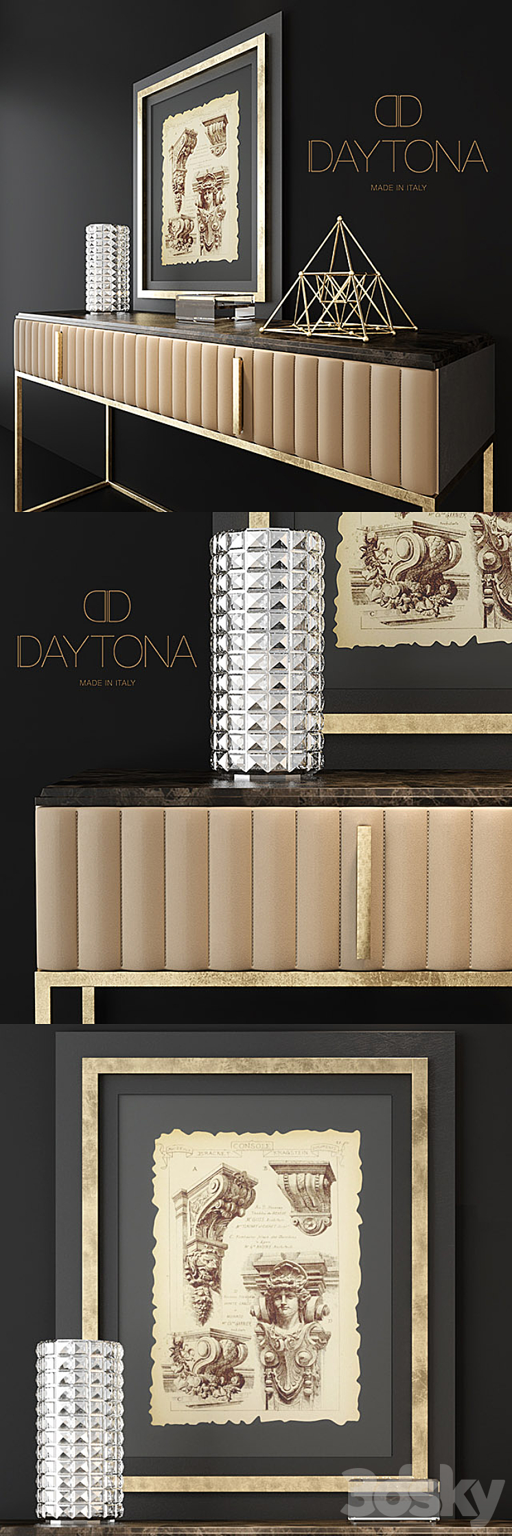 "DAYTONA" ANGELINA – CONSOLE TABLE 3DS Max - thumbnail 2