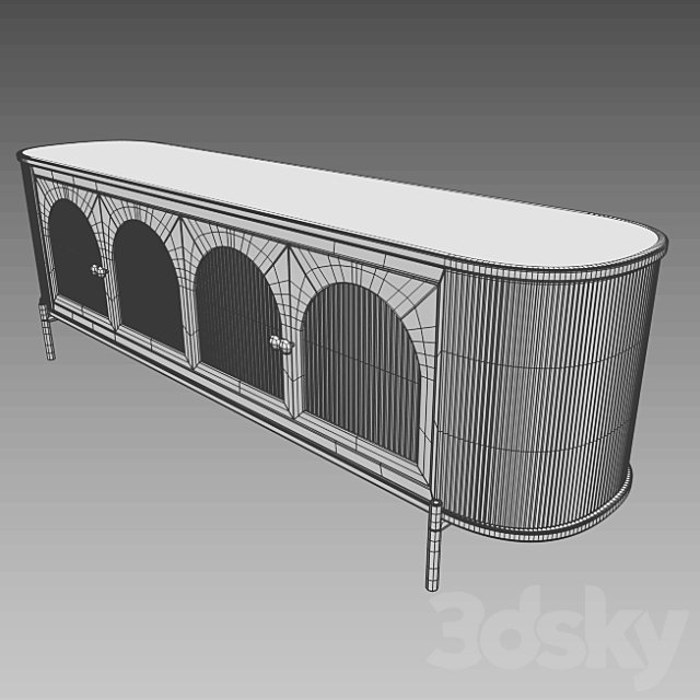 Decorative cabinet 3DSMax File - thumbnail 3