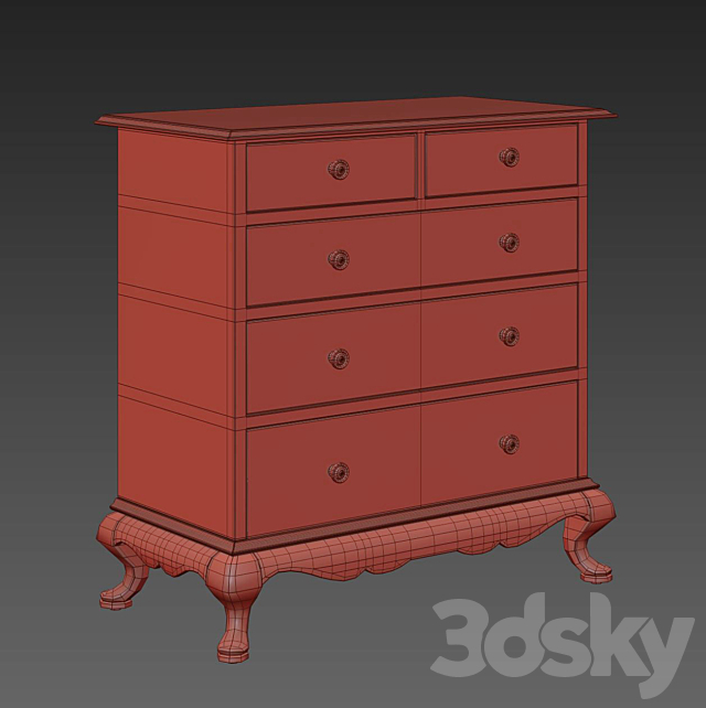 DECORATIVE CRAFTS AUSTIN CHEST 3DSMax File - thumbnail 3