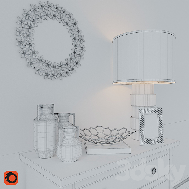 Decorative set JAYSON HOME 3DS Max Model - thumbnail 3