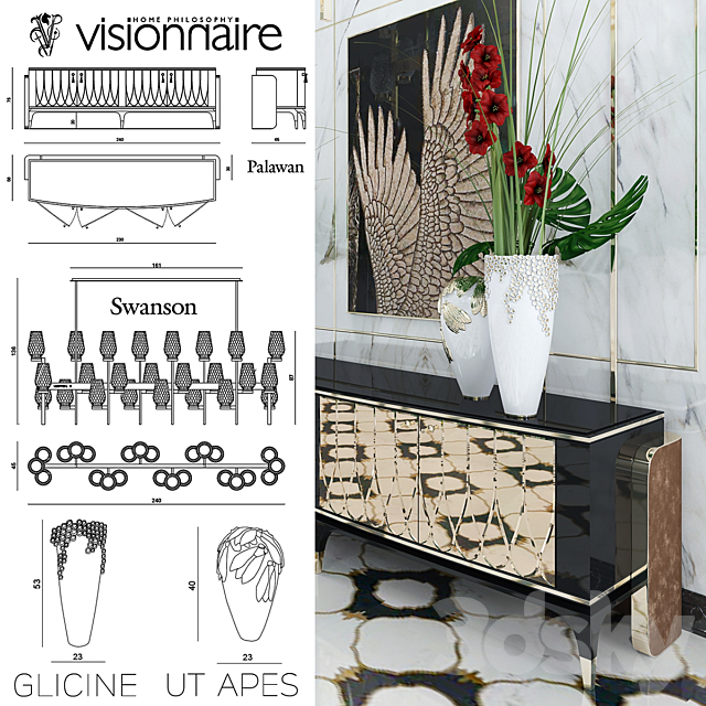 Decorative set Visionnaire 3DSMax File - thumbnail 2