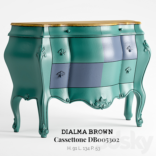 Dialma Brown – Cassettone DB005302 3ds Max - thumbnail 1