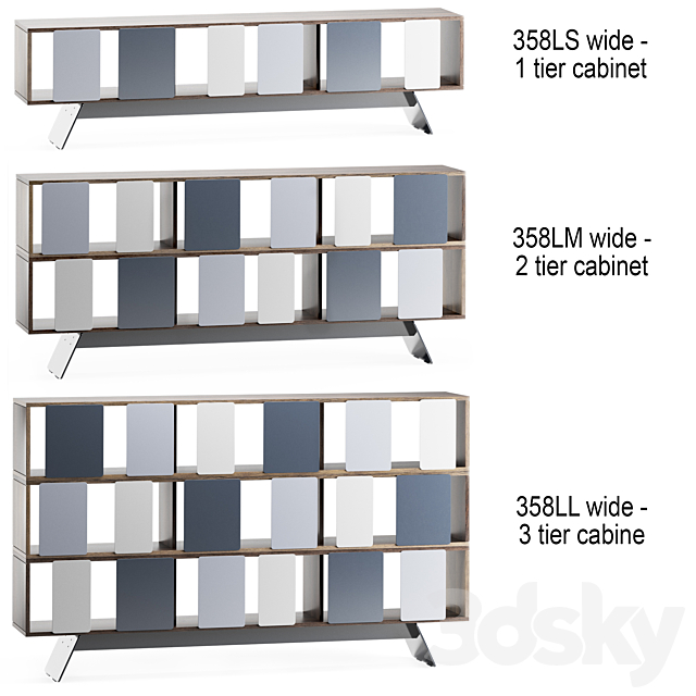 Different trains wide cabinet 358 3DSMax File - thumbnail 4