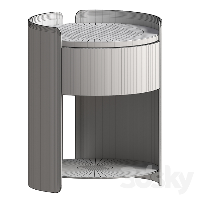 Doric Night Stand 3ds Max - thumbnail 3