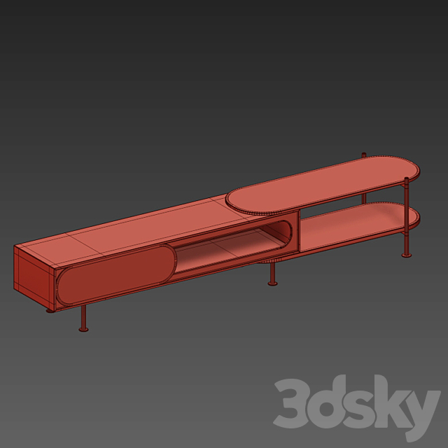 drawer cabinet 3DSMax File - thumbnail 3