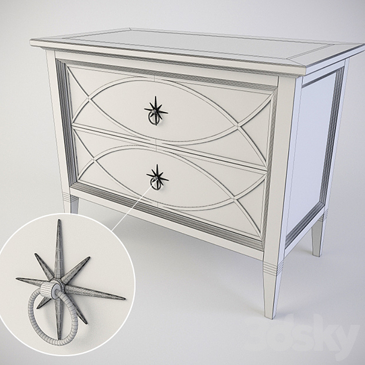 Drawers Bernhardt Marquesa Nightstand (359-234) 3DS Max - thumbnail 2