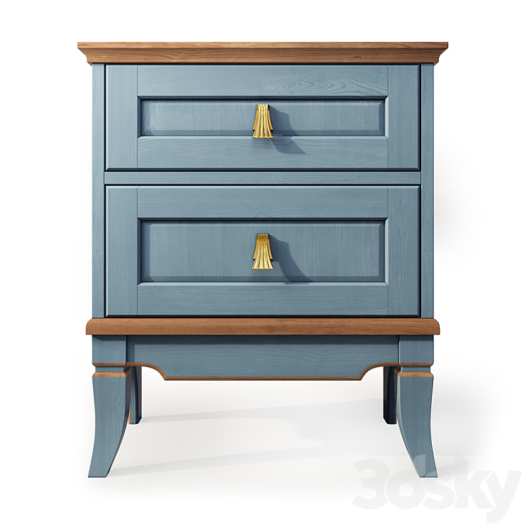 Dresser and nightstand Telma Gomeldrev. Dresser nightstand 3DS Max - thumbnail 2