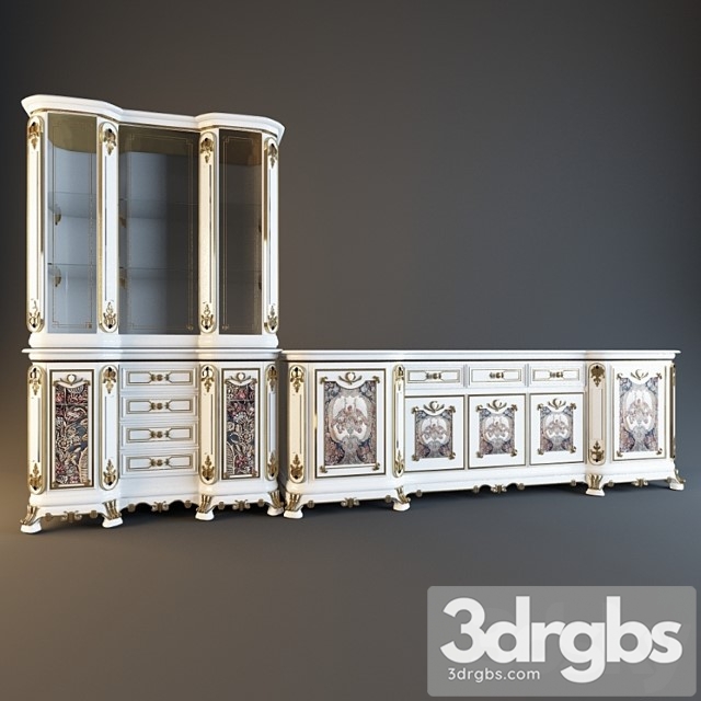 Dresser And Wardrobe Silik 3dsmax Download - thumbnail 1