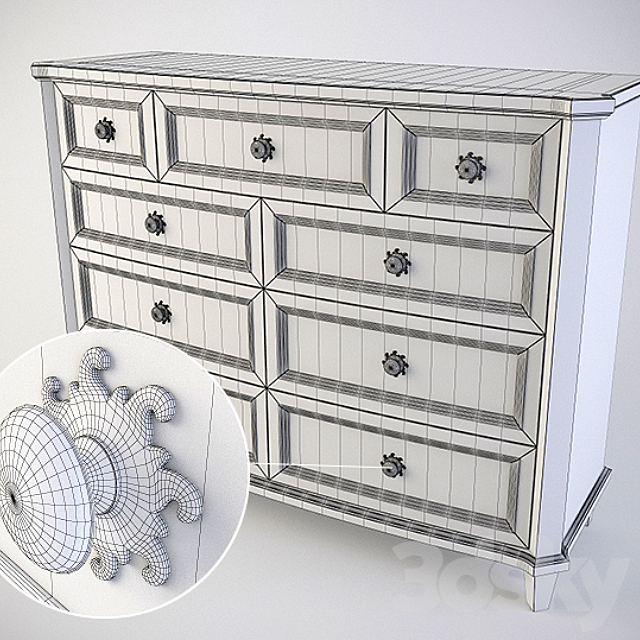 dresser Bernhardt Marquesa Dresser (359-042) 3DS Max Model - thumbnail 2