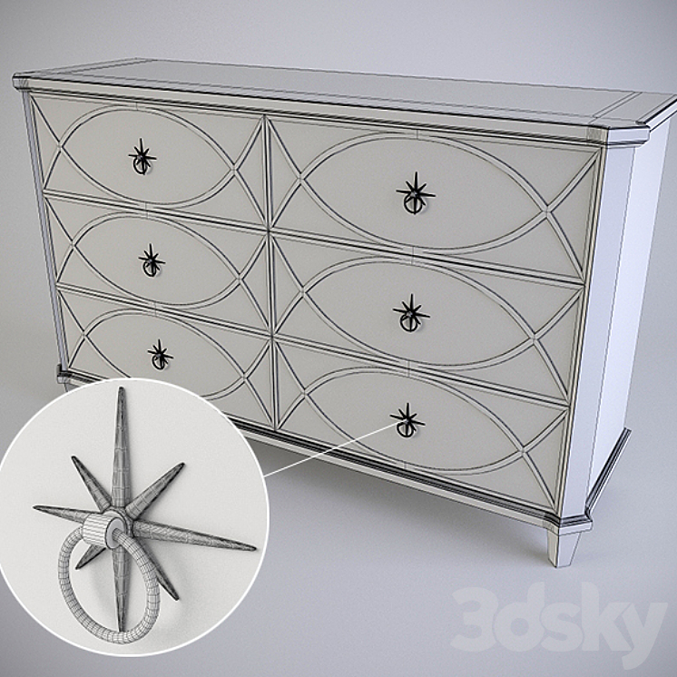 dresser Bernhardt Marquesa Dresser (359-044) 3DS Max - thumbnail 2