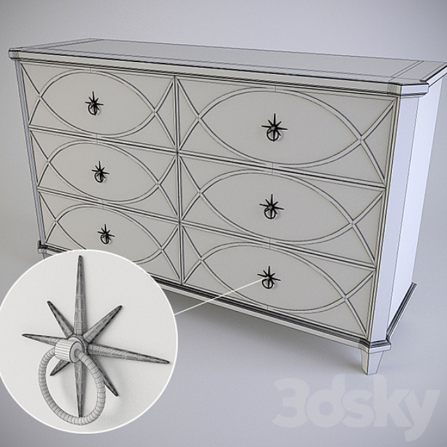 dresser Bernhardt Marquesa Dresser (359-044) 3DS Max Model - thumbnail 2