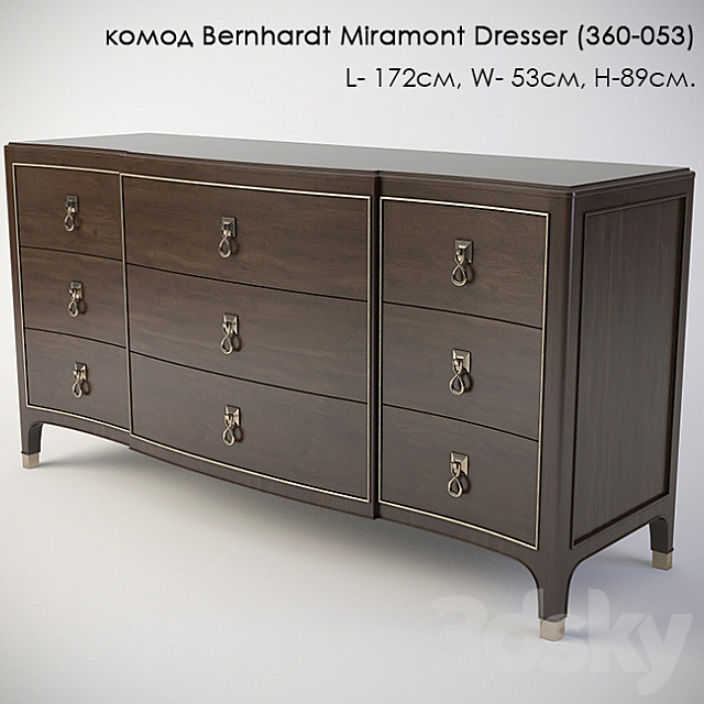 dresser Bernhardt Miramont Dresser (360-053) 3DSMax File - thumbnail 1