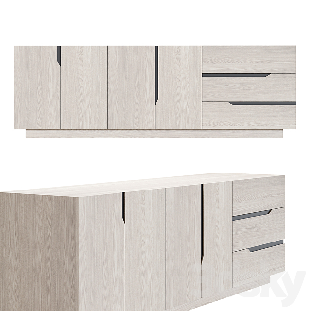 Dresser GAIA Credenza 3DSMax File - thumbnail 2