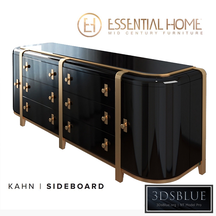 dresser Kahn Sideboard 3DS Max - thumbnail 3