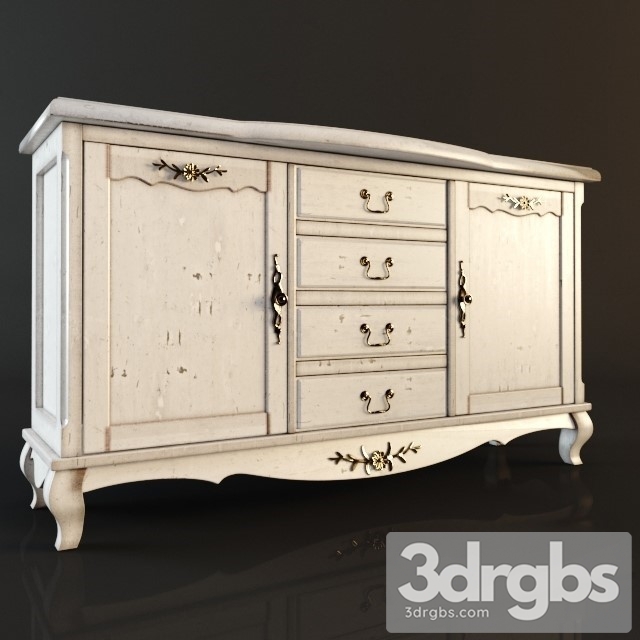 Dresser Leontina 4 Drawer 3dsmax Download - thumbnail 1