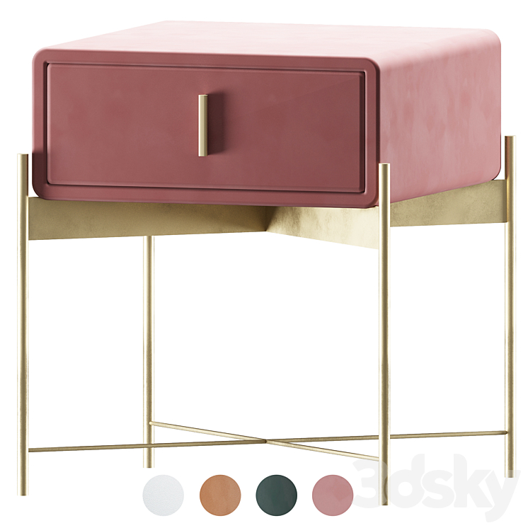 dresser Modnodesign color set 3DS Max Model - thumbnail 1