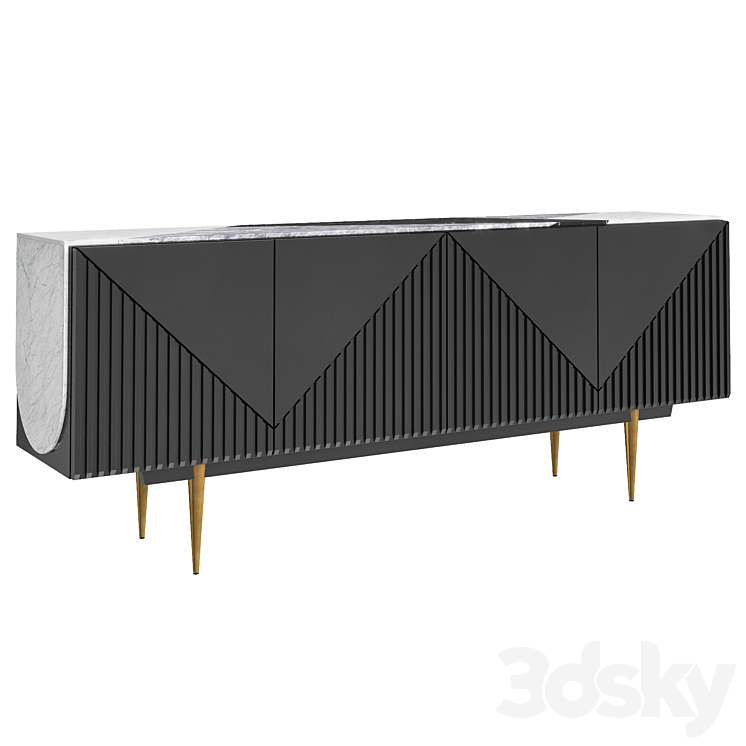 Dresser Over The Edge Caracole 3DS Max - thumbnail 1