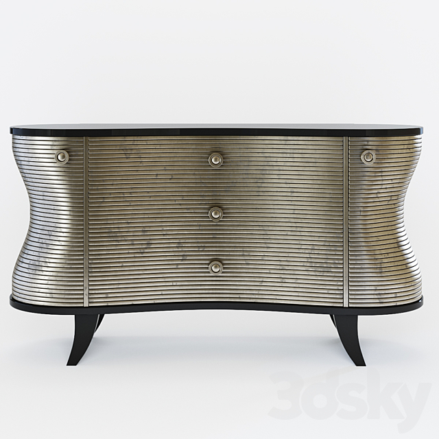 Dresser silver Garda Decor ART-1944-S 3DSMax File - thumbnail 1