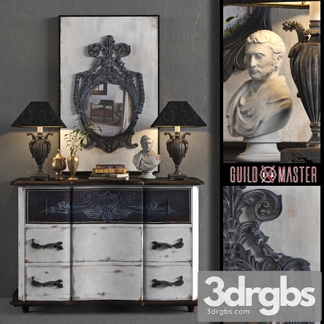 Dresser with mirror guildmaster 2 3dsmax Download - thumbnail 1