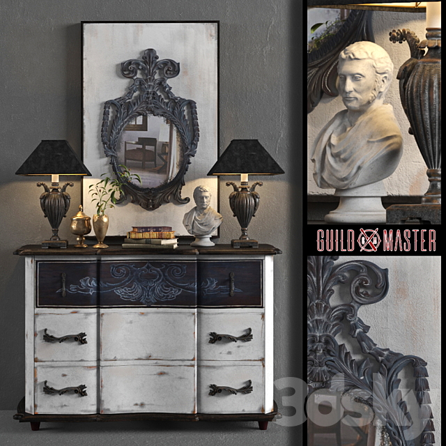 Dresser with mirror GuildMaster 3ds Max - thumbnail 1