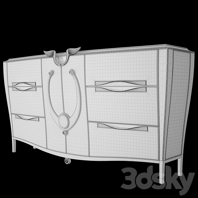 Dresser_wide_ART_PARS 3DSMax File - thumbnail 2