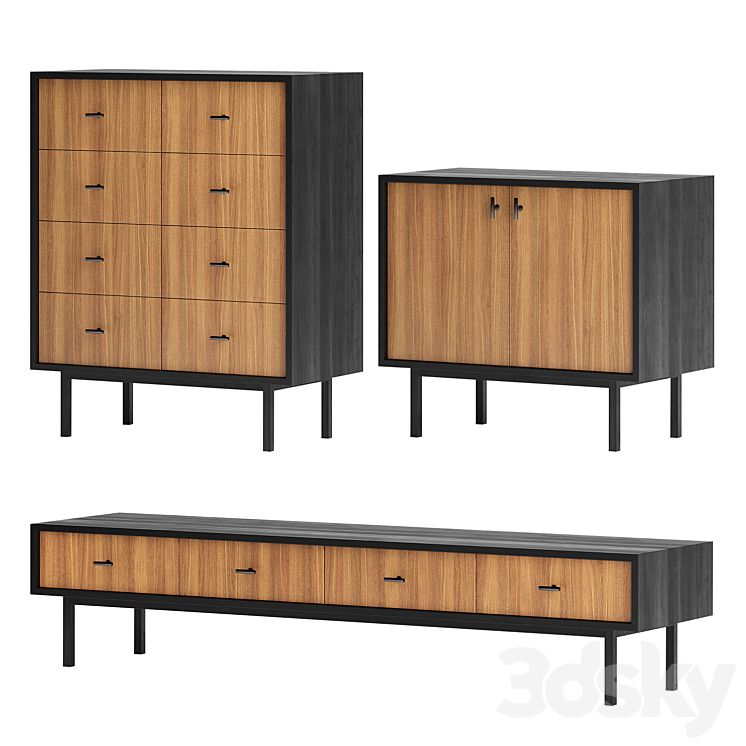 Dressers Emerson 3DS Max Model - thumbnail 3