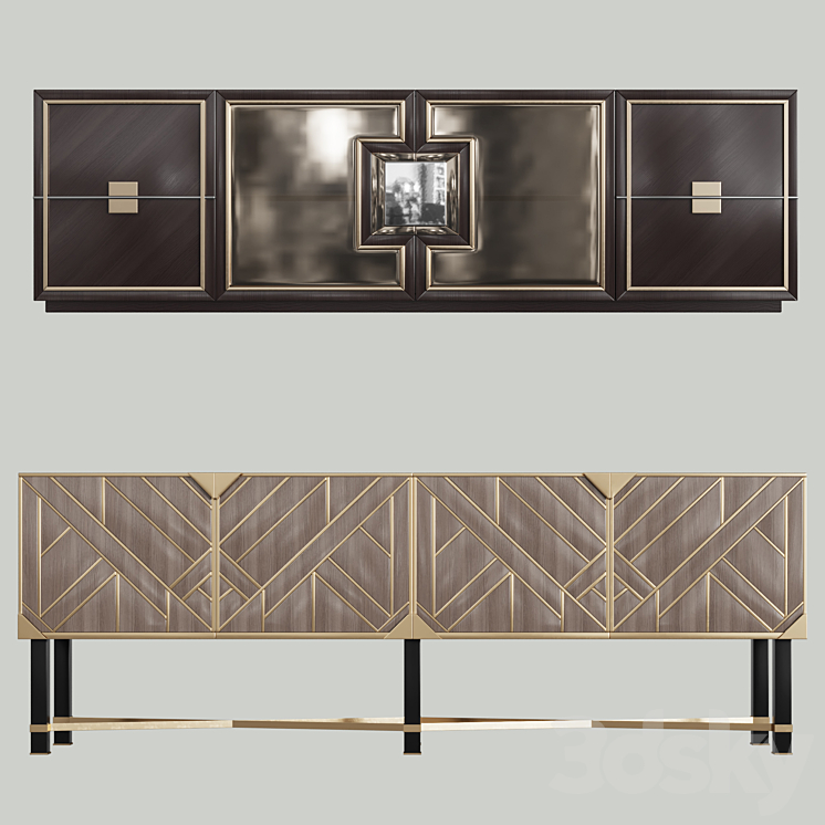 Dressers in the style of art deco 01 3DS Max - thumbnail 1