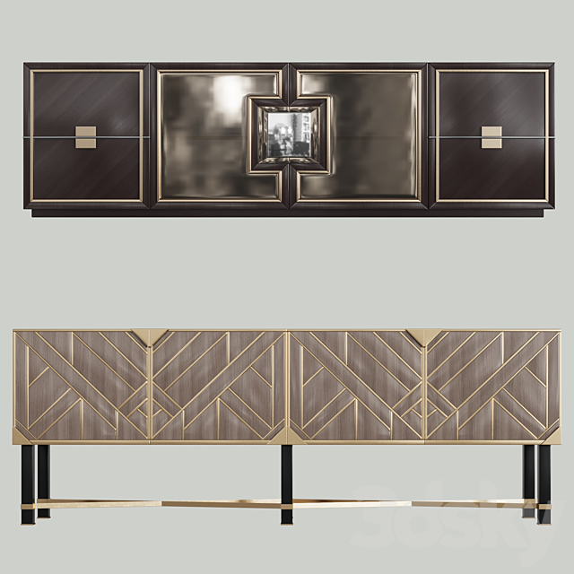 Dressers in the style of art deco 01 3DSMax File - thumbnail 1