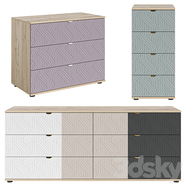 Dressers Mont Blanc Fancy from divan.ru 3ds Max - thumbnail 1