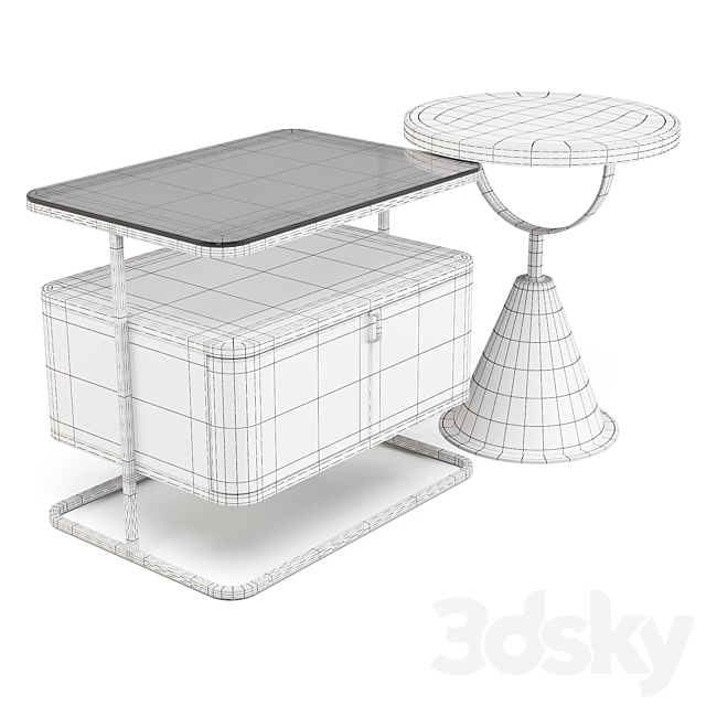 Eichholtz: Augusto and Park Lane – Side Tables 3DS Max Model - thumbnail 4