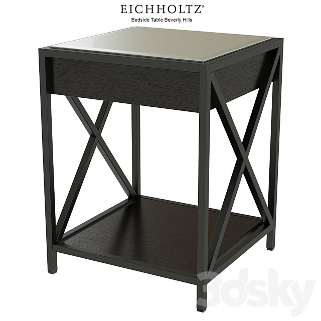 EICHHOLTZ Bedside Table Beverly Hills 111922 104871 3DSMax File - thumbnail 1