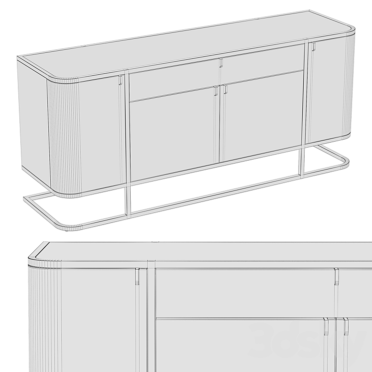 EICHHOLTZ dresser NAPA VALLEY 3DS Max - thumbnail 2